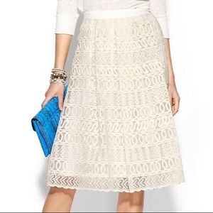 *NWOT* ASOS Champagne & Strawberry Full Lace Skirt